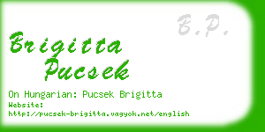 brigitta pucsek business card